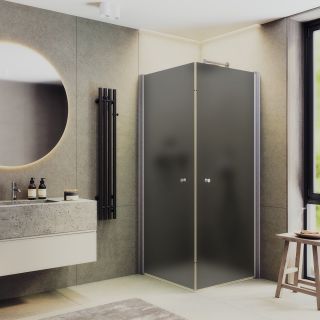 Душевой уголок MaybahGlass MGY-1295-5 80x80см хром матовый